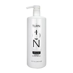 Turn On Personal Silicone Based Lubricant, 32 Ounce Bottle for Smooth Skin, Easy Clean-Up, and No Sticky Mess