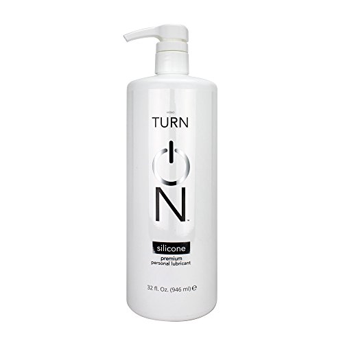 Turn On Personal Silicone Based Lubricant, 32 Ounce Bottle for Smooth Skin, Easy Clean-Up, and No Sticky Mess