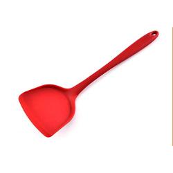 Non-stick pan silicone spatula cooking shovel integrated silicone kitchenware,Red