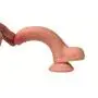 Double Layered Silicone Dildo, G Spot Hyper Realistic Premium Penis Sex Toy with Suction Cup, Insertable 5.3 inches/Width 1.4 inches-Size: S