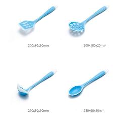 SKYyao Kitchen utensil set Environmental protection Translucent Silicone kitchenware 9 piece non-stick pot cooking Set Silicone