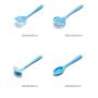 SKYyao Kitchen utensil set Environmental protection Translucent Silicone kitchenware 9 piece non-stick pot cooking Set Silicone