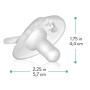 Evenflo Feeding Balance Plus Stage 1 Cylindrical Baby, Newborn and Infant Pacifier - Developed with Pediatric Feeding Specialists - 0 to 6 Months (Pack of 2)