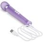 Le Wand - Petite Rechargeable 10 Speed Vibrating Cordless Wand Massager, Violet (1.71" x 6.02")