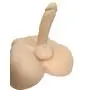 Raycity Silicone Realistic 3D Torso Doll Masturbation Orgasm with Flexible Dildo Penis Cock for Female