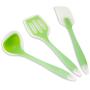 Yuybei-Home Silicone kitchenware 5-Piece Silicone Kitchen Utensils Cooking Utensils Set for Nonstick Cookware Includes Slotted Turner Deep Soup Ladle and More Nonstick Heat Resistant Tools