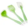 Yuybei-Home Silicone kitchenware 5-Piece Silicone Kitchen Utensils Cooking Utensils Set for Nonstick Cookware Includes Slotted Turner Deep Soup Ladle and More Nonstick Heat Resistant Tools