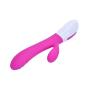 Qhufnng Wand Massager Silent 40 x Multi-Speed USB Rechargeable for Travel Gift Massage Stick Silicone Hot Pink