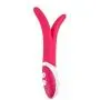 Jiamusi for Special Person Waterproof Rabbit Dildo Vibrator G spot Massager Multispeed Sex Toy Silicone Dual Motors Vibrators for Women Sex Products Pink one Size