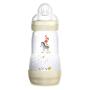 MAM Baby Bottles for Breastfed Babies, MAM Baby Bottles Anti Colic, White, 9 Ounces, 1-Count