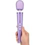 Le Wand - Petite Rechargeable 10 Speed Vibrating Cordless Wand Massager, Violet (1.71" x 6.02")