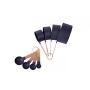 COOK With COLOR 8-Piece Navy Nylon Measuring Cups and Measuring Spoon Set With Rose Gold Copper Handles