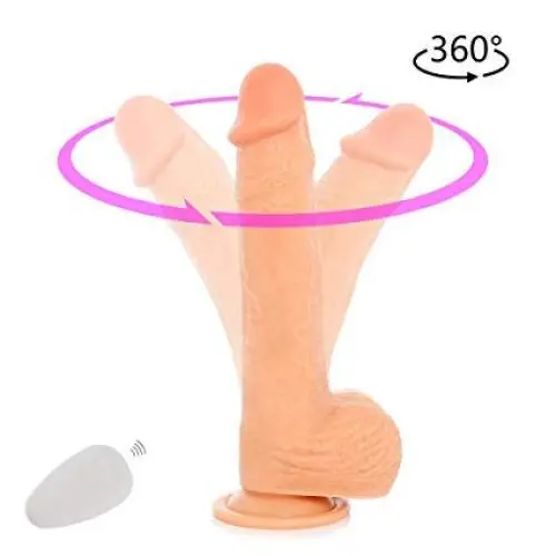 INJO Adult Toy Realistic Dildo Huge Dildo Silicone Dildo Masturbator for Women Sex Toy Dildo (Non-Electric Silicone Dildo 7.8inch)