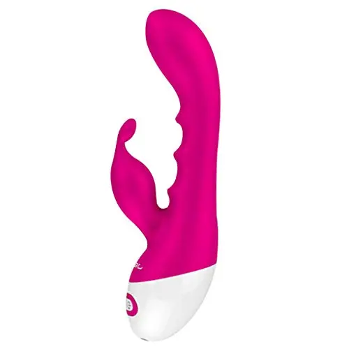 O-GAME Rabbit Vibrantor Silicone Stimulator with 10 Vibranting Modes Waterproof Rechargeable Motor Toys for Women or Couples