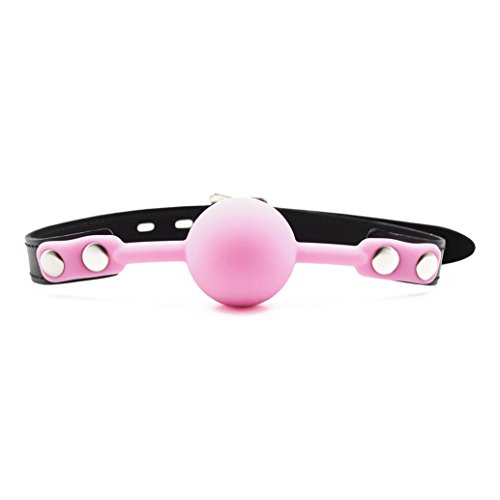 ZhengYa Leather Silicone Mouth Ball Gag Bondage Sex Toy Fetish Restraint Slave Roleplay Gimp 3