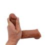 Skin Silicone Cóndom 12INCH Coffee Reusable Pênnís Sleeve Enlargement Toys for Men Chástity Clítoris Stímulator Pênnís Rings Delivery Discreet