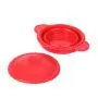 Silicone Food Steamer Pot, Foldable Steamer Kitchenware Retractable Steam Pot Cooking Steamer With Cover
