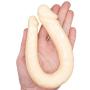 Roxy Sex Toys Double Dildo for Women 13” Small Anal & Vagina Curved Double Ended Dual Penetration G-spot Dong with Penis Head for Lesbians & Beginners