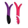 Jiamusi for Special Person Waterproof Rabbit Dildo Vibrator G spot Massager Multispeed Sex Toy Silicone Dual Motors Vibrators for Women Sex Products Pink one Size