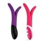 Jiamusi for Special Person Waterproof Rabbit Dildo Vibrator G spot Massager Multispeed Sex Toy Silicone Dual Motors Vibrators for Women Sex Products Pink one Size