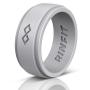 Rinfit Silicone Wedding Ring for Men 1 or 3 Rings Pack. Designed, Safe & Soft Mens Silicon Rubber Bands. Comfortable & Durable Wedding Band Replacement. U.S. Design Patent Pending. Size 7-14