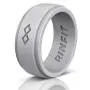 Rinfit Silicone Wedding Ring for Men 1 or 3 Rings Pack. Designed, Safe & Soft Mens Silicon Rubber Bands. Comfortable & Durable Wedding Band Replacement. U.S. Design Patent Pending. Size 7-14