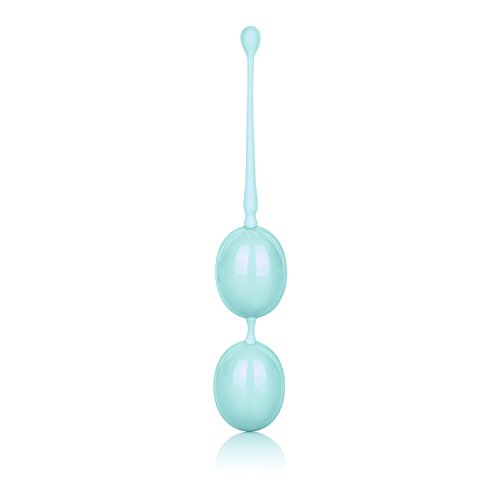 CalExotics Weighted Kegel Balls - Duotone Ben Wa Kegel Weights - Pelvic Floor Exercise Balls - Adult Silicone Sex Toys - Teal