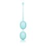 CalExotics Weighted Kegel Balls - Duotone Ben Wa Kegel Weights - Pelvic Floor Exercise Balls - Adult Silicone Sex Toys - Teal