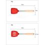 JunbosiKitchenware Silicone Kitchenware 11 Piece Set Wooden Handle Nonstick Cookware Shovel Spoon More Presser Potato Spaghetti Claw,Red