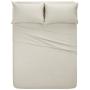 Pinzon Signature Cotton Heavyweight Velvet Flannel Sheet Set - Queen, Cream