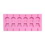 AK ART KITCHENWARE Cat Lollipop Molds 12-Capacity Chocolate Hard Candy Silicone Mold With 25Pcs/Pack Lolly Sticks