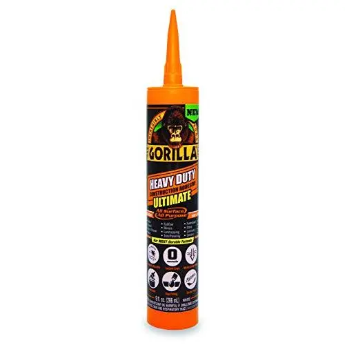 Gorilla 8008002 Ultimate Construction Adhesive, 1-Pack, White