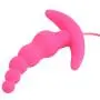Loveria Vibrating Prostate Massager Anal Sex Toy for men 10-Frequency Vibrating Silicone Butt Anal Plug Vibrator Stimulator(Pink)