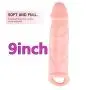 Silicone Cóndom Reusable Pênnís Sleeve Enlargement Toys for Men Chástity Clítoris Stímulator Pênnís Rings 9 INCH