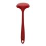 FidgetFidget Silicone Colander Long Handle Spoon Filter Skimmer Kitchen Kitchenware 32cm Red