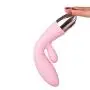 Vibrator - Wireless Waterproof & Rechargeable Silicone Vibrators with Multi Speed Dual Wand as Clitorial Toy for Women - HOT Pink