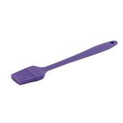 uxcell Silicone Kitchen Barbecue Meet Sauce Oil Painting Brush 20.5cm Long Purple