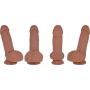 The Thicc DICC by FUKENA - Realistic Dual Density Silicone Dildo, 5.75 Inches Insertable (Light Skin)