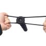 Rabbit Toy Silicone Strapon Double Penetration Beads S Women Funny Toy,Black