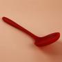 Flybloom Silicone Kitchenware Hedge Food Soup Residue Colander Non-stick Multiple Colour Silicone Spoon Kitchen Dedicated Filter Spoon,Red