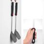 Yvetti Kitchen Utensil Set Durable Non-Stick Silicone High Temperature Resistant Shovel Spoon Brush Kitchenware Cooking Tools Best Kitchen Gadgets for Gift Black B