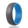 ROQ Silicone Wedding Ring for Men - 3 Packs/4 Packs & Singles - Duo Collection Silicone Rubber Wedding Bands - Classic Styles