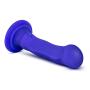 6.5" Powerful 10 Vibrating Functions Personal Massager - Platinum Silicone Vibrating Dildo - Suction Cup Harness Compatible - USB Rechargeable - Sex Toy for Women - Sex Toy for Adults (Blue)