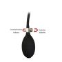 Couple Play Huge Inflatable Enema Oversized Silicone Enema Bulb ExplosionProof Design Clean Anal Stimulate for Women and Men (Size : L)