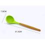 SKYyao Kitchen utensil set Silicone Kitchen 9-piece set wooden handle kitchenware silicone shovel spoon Silicone