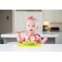 ezpz Mini Bowl - One-Piece Silicone placemat + Bowl (Blue)