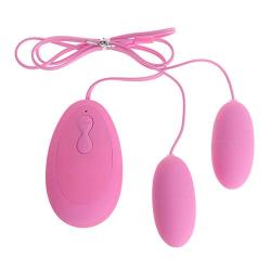 Ladaidra Portable Vibrating Jump Eggs Dual Bullets 20 Frequency Másságer for Women Female