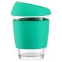 SALE Reusable Coffee Cup Mug with Silicone Lid and Sleeve, 12 oz - Glass Travel Mugs with Open-Mouth Top - Tea Tumblers for Office, Commuting, Camping - Durable, Eco-Friendly, BPA Free