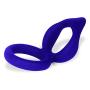 SheLins Softy Silicone Cock Rings Penis Enlarger Stronger and Harder Erection to Prolonging Climax Sex Toys for Men Flexible Size Ring Dark Blue