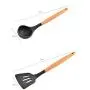 SKYyao Kitchen utensil set Non-stick spatula spoon utensils wooden handle kitchenware 9-piece set kitchen tools silicone